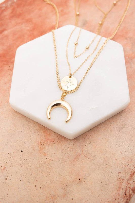 Moon Knight Layered Gold Necklace π