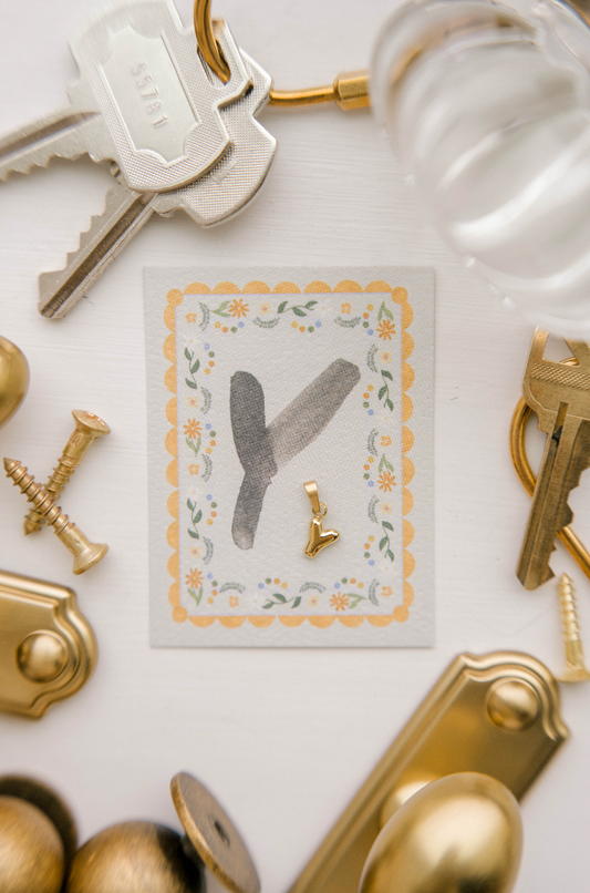 Y - Letter Charm