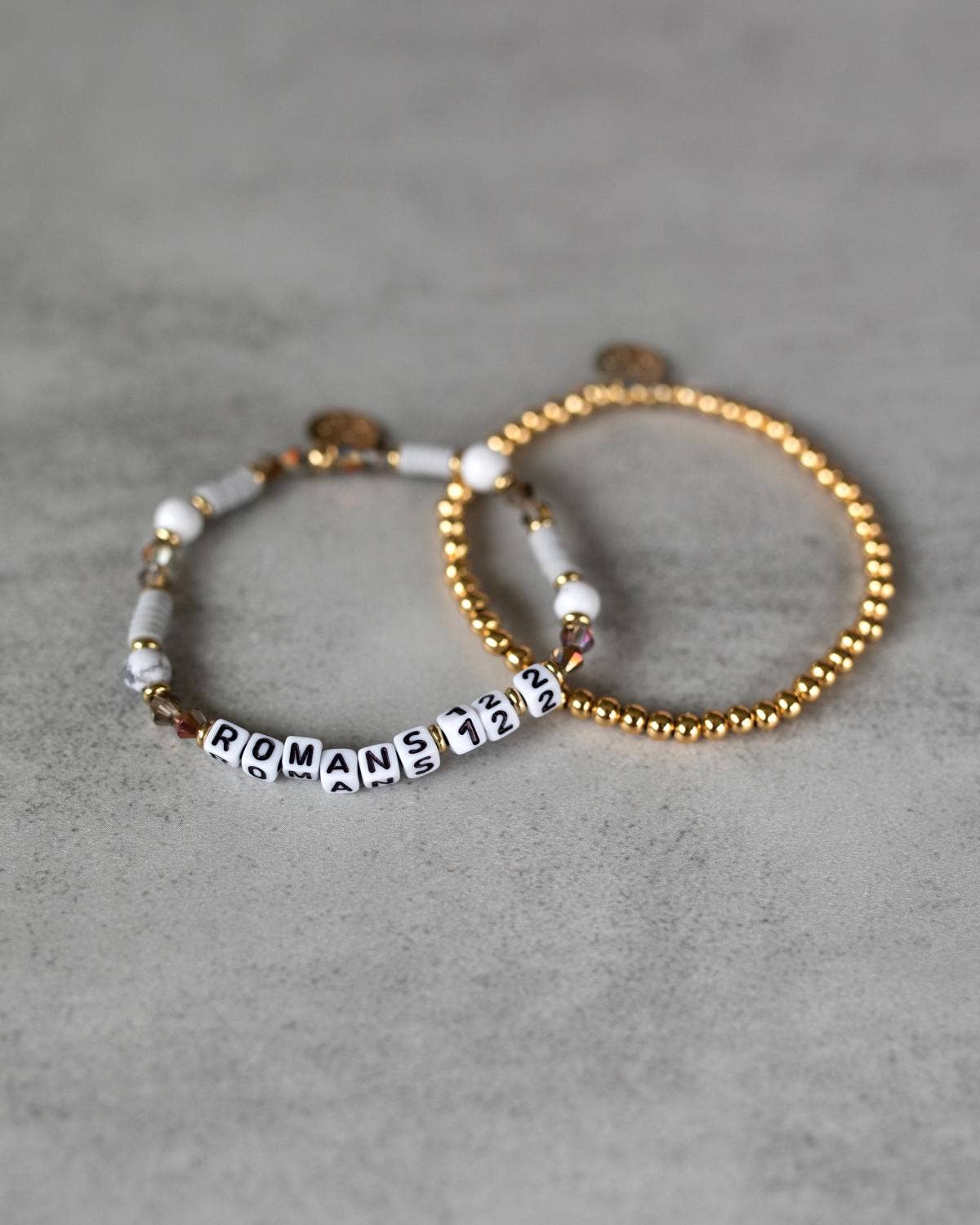 Romans 12:2 Bible Verse Beaded Word Bracelet