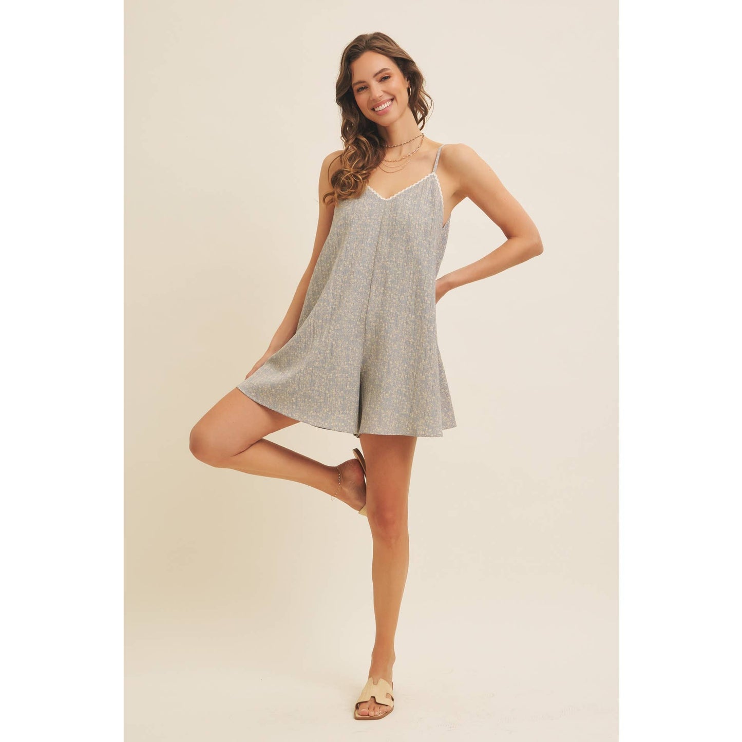 FLOWY  DITSY ROMPER