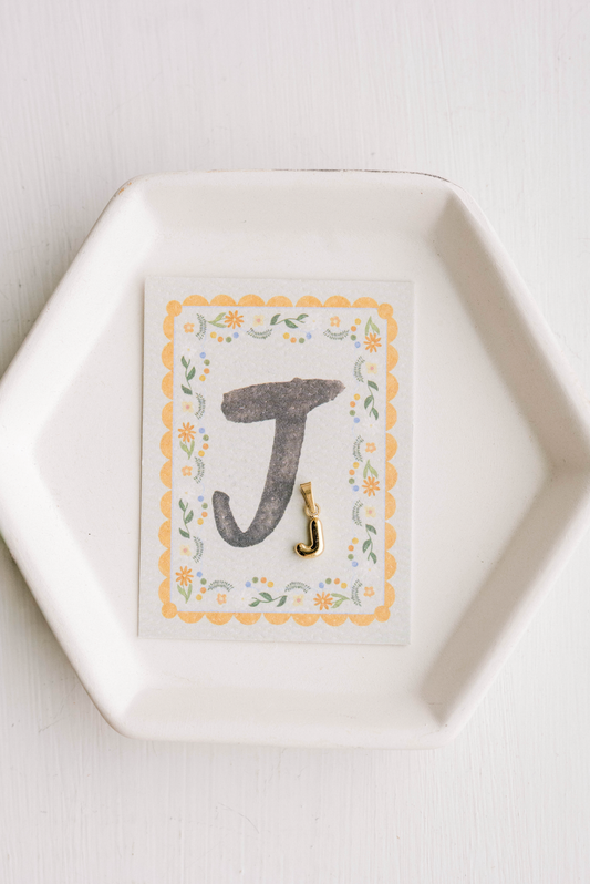 J - Letter Charm