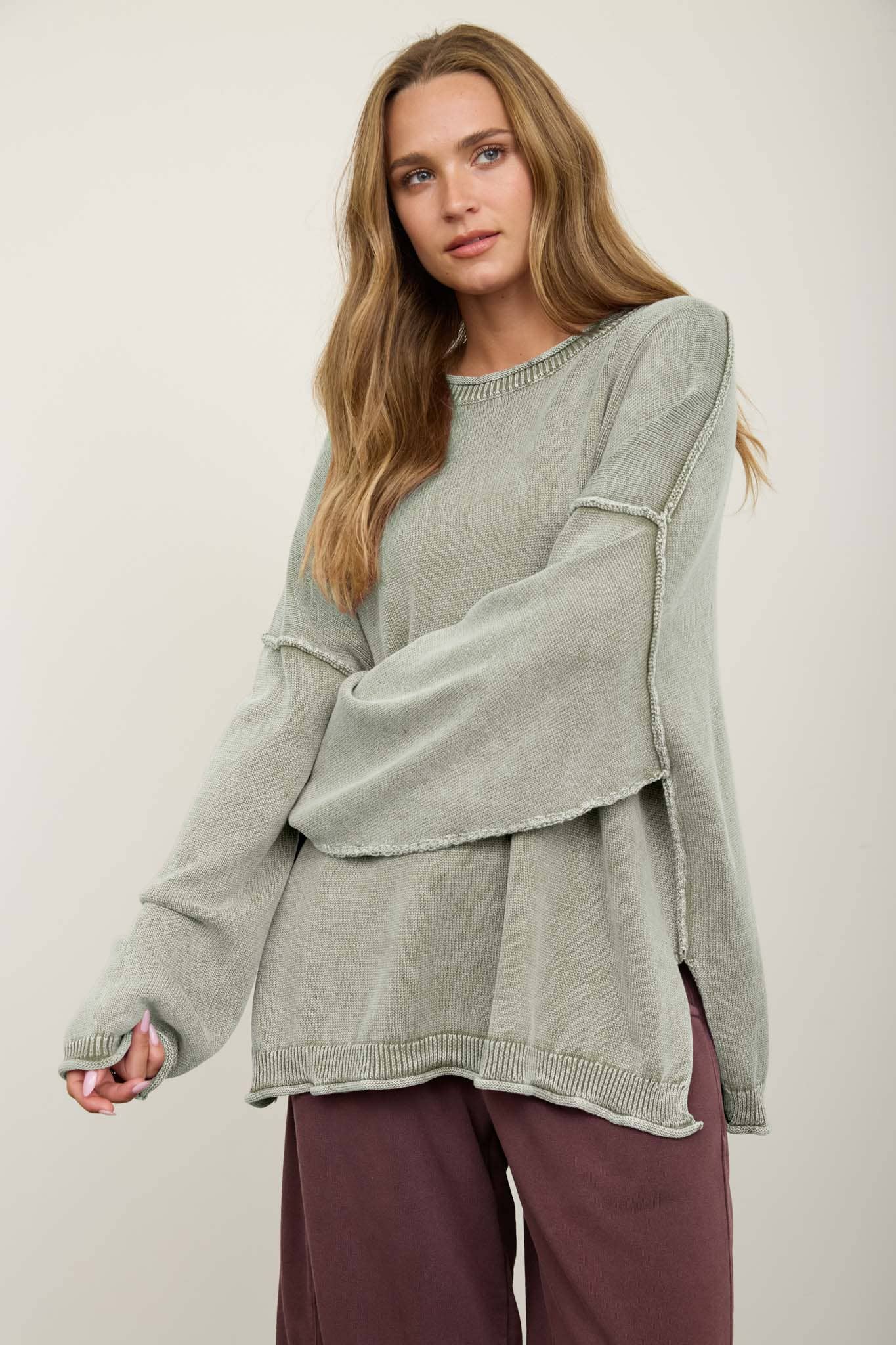 RAW CREW NECK SWEATER