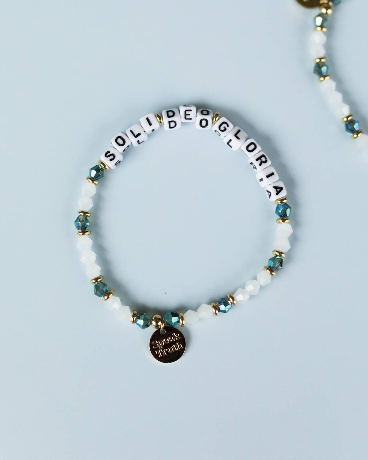 Soli Deo Gloria - Christian Beaded Word Bracelet