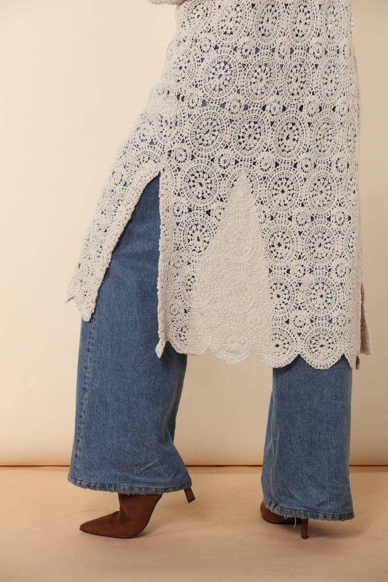 Crochet Knitted Duster