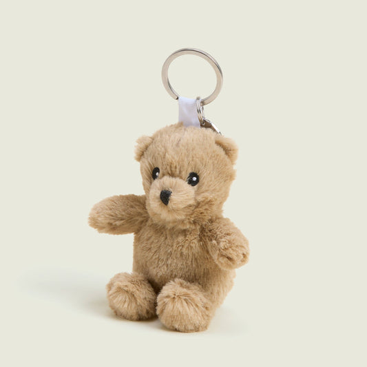 Brown Curly Bear Keyring