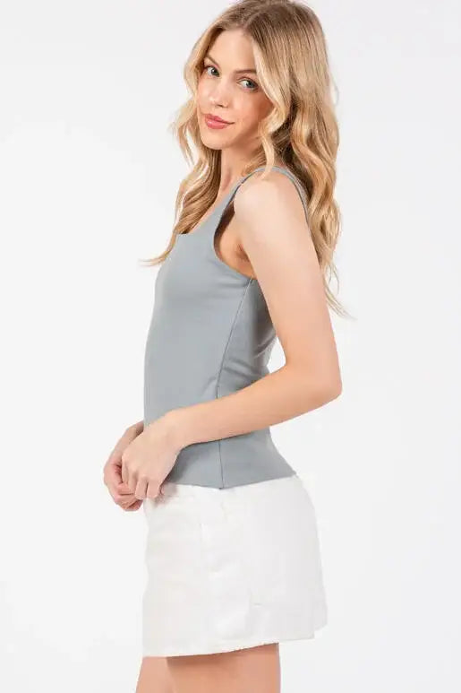 Double Layer Cotton Span Top