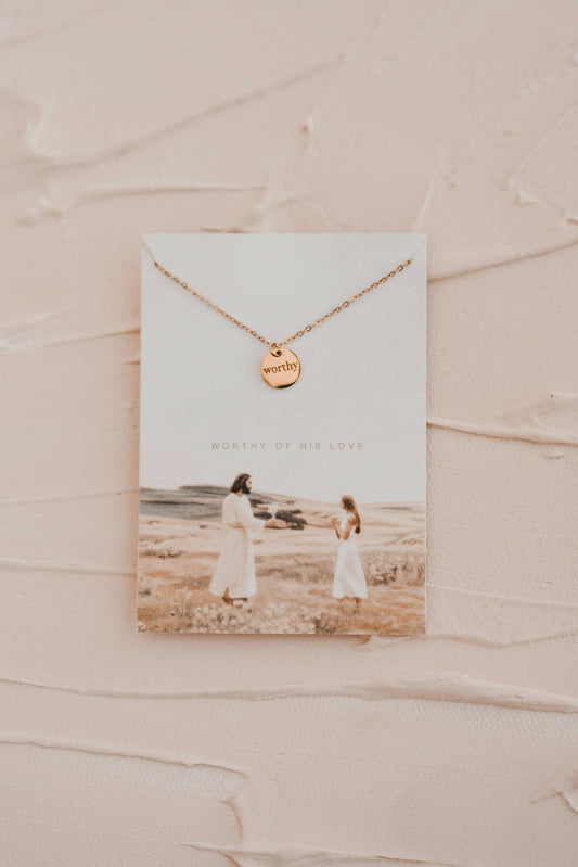 Worthy Disc Necklace | Christian Jewelry