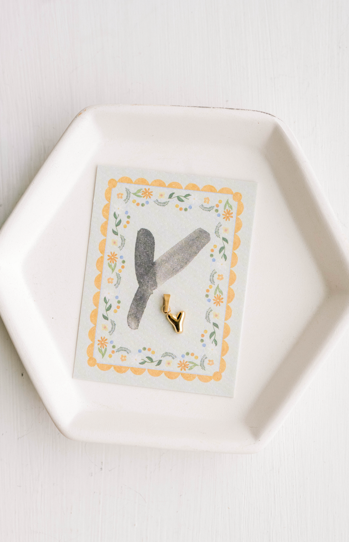 Y - Letter Charm