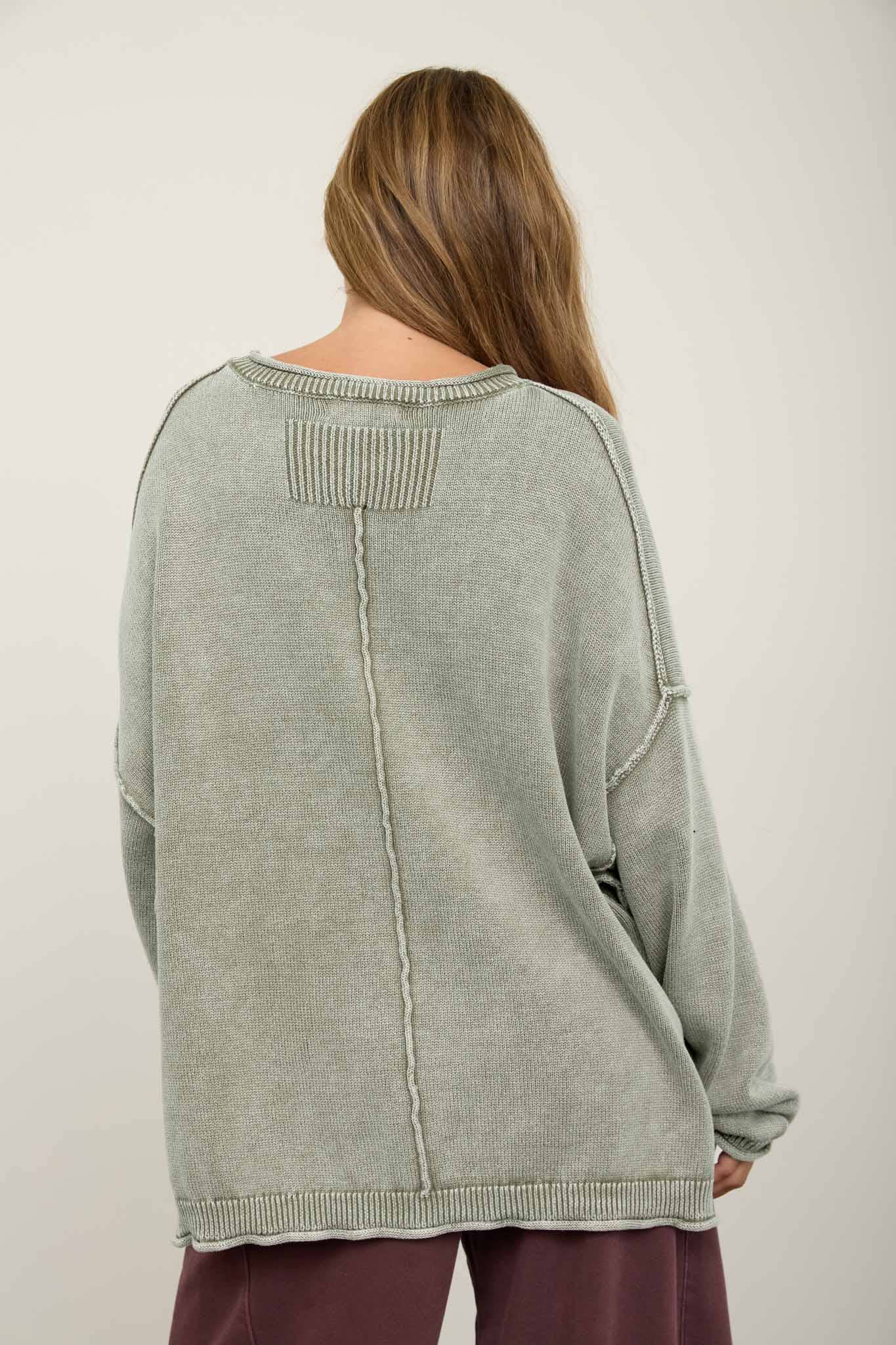 RAW CREW NECK SWEATER