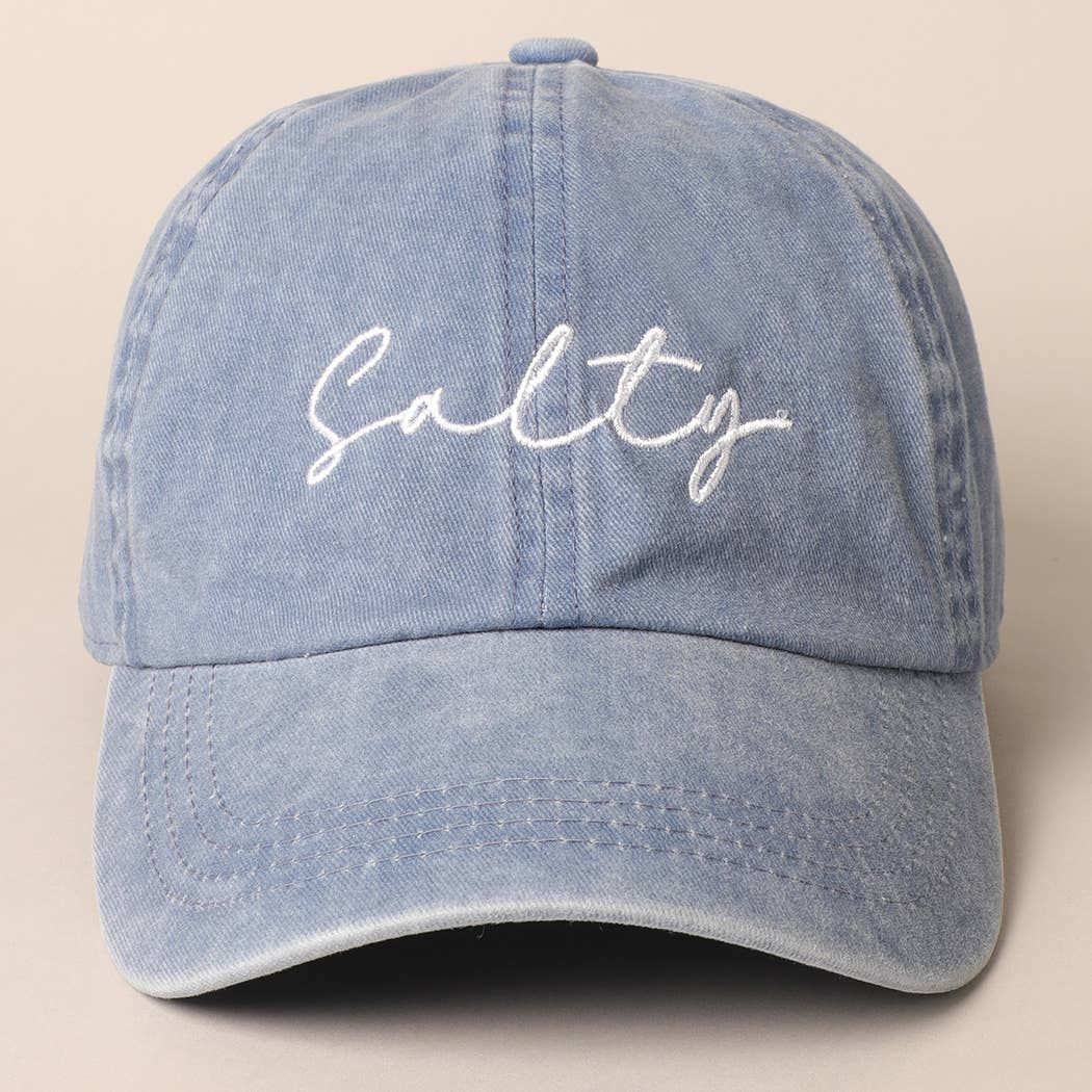 Salty Embroidery Baseball Cap