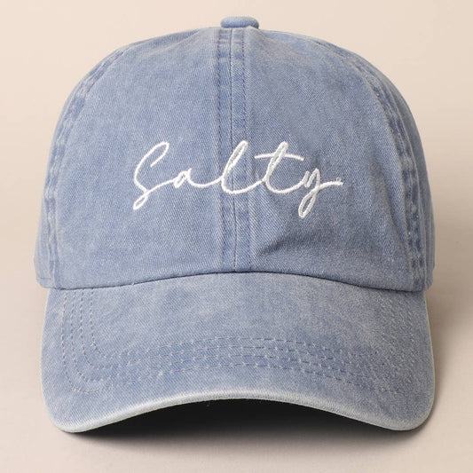 Salty Embroidery Baseball Cap