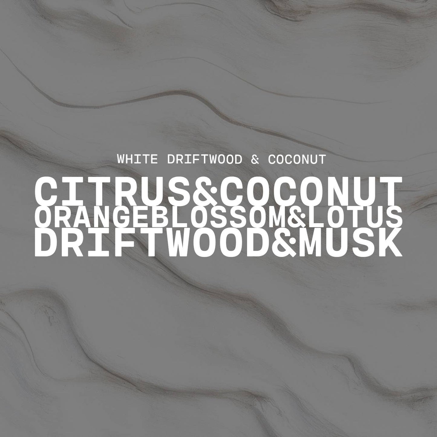 5.5 oz Wax Melts: White Driftwood & Coconut