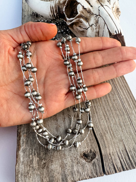 Navajo Pearl Layered Necklace