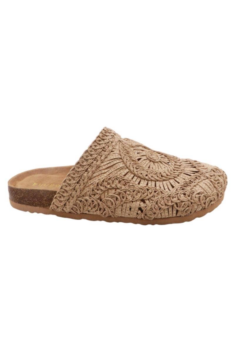 Natural Boho Clogs