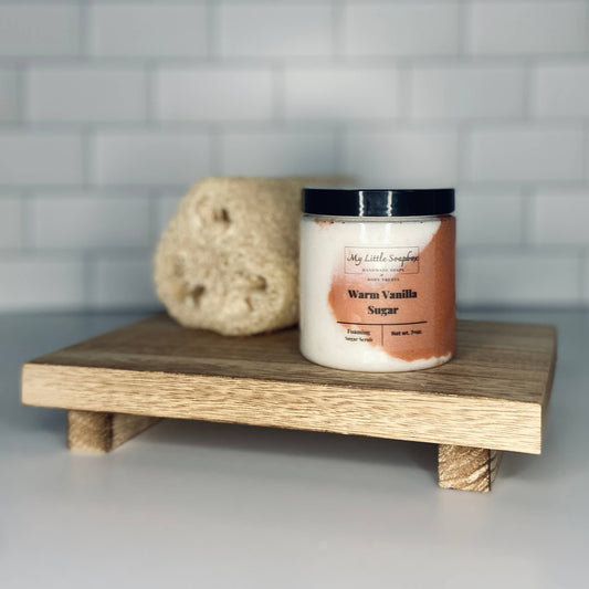8oz Warm Vanilla Sugar Foaming Sugar Scrub