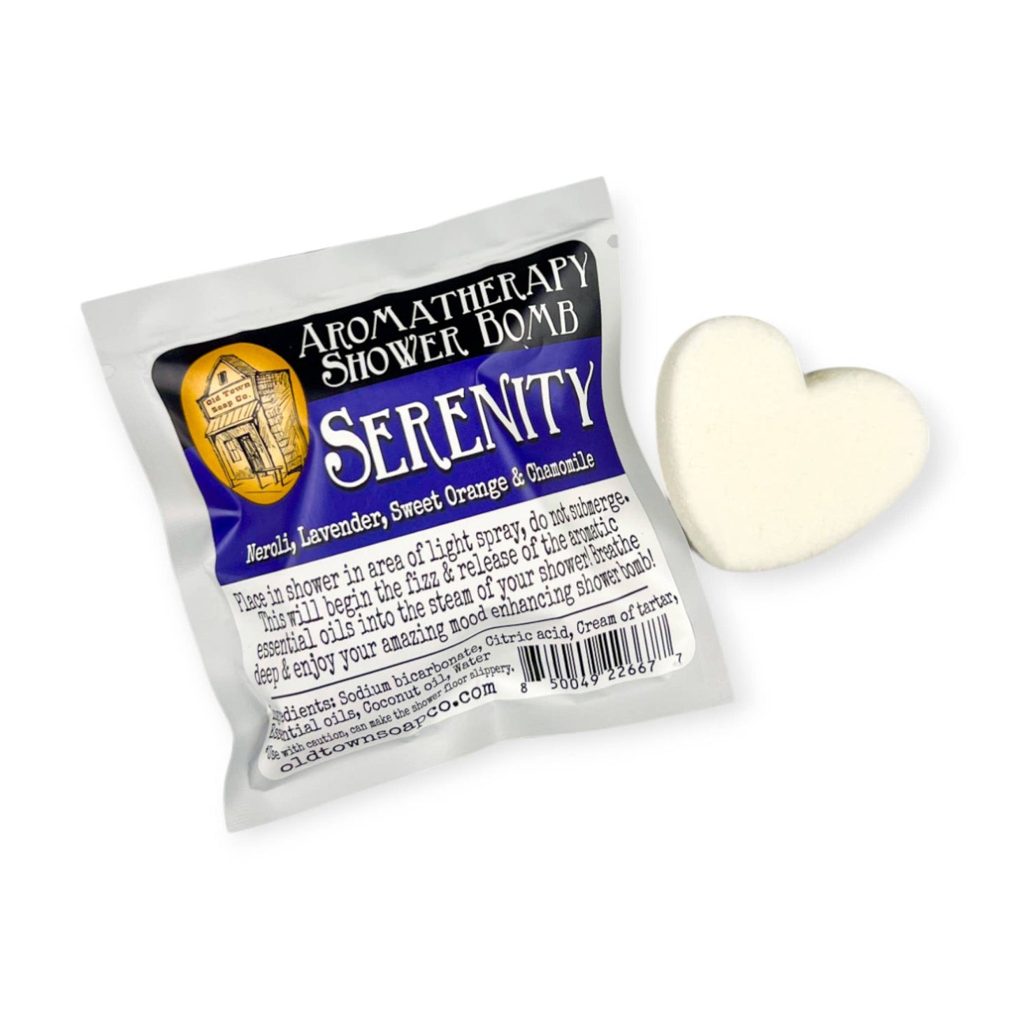 Shower Bombs/Steamer Singles -Avail in 12 Blends #1 Seller: OTSC Branded / Silver / Headache & Sinus