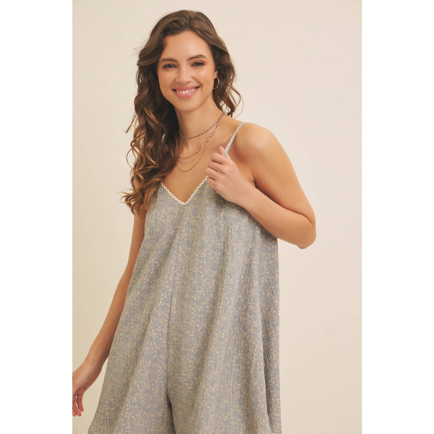 FLOWY  DITSY ROMPER