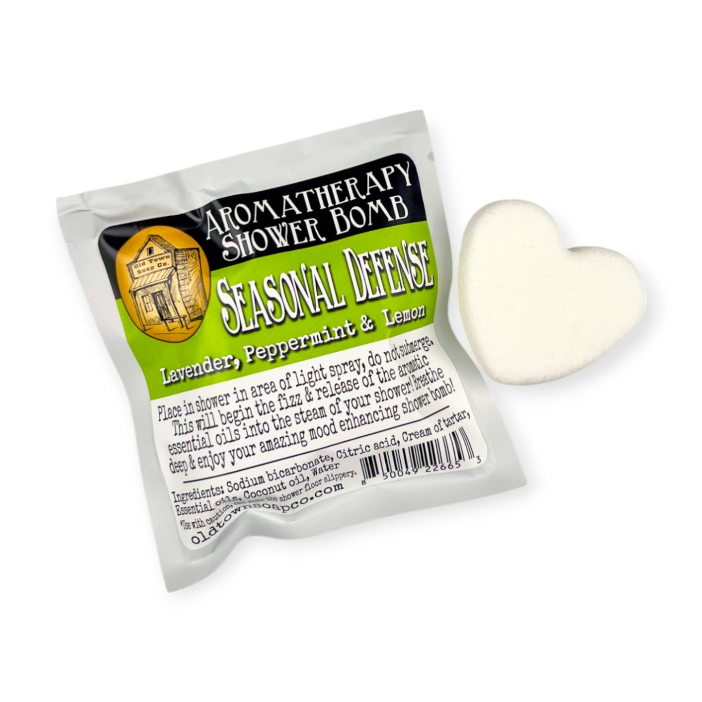 Shower Bombs/Steamer Singles -Avail in 12 Blends #1 Seller: OTSC Branded / Silver / Headache & Sinus