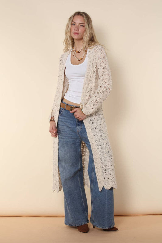 Crochet Knitted Duster