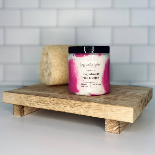 8oz Dragonfruit and Pink Jasmine Foaming Sugar Scrub 