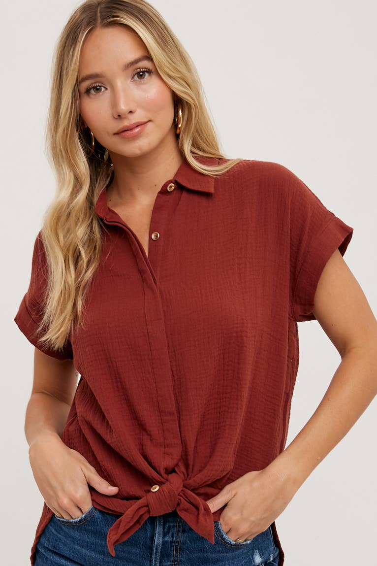 BUTTON UP COTTON SHIRT