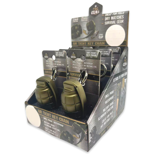 Tac Gear Grenade Air Tight Storage Key Chain