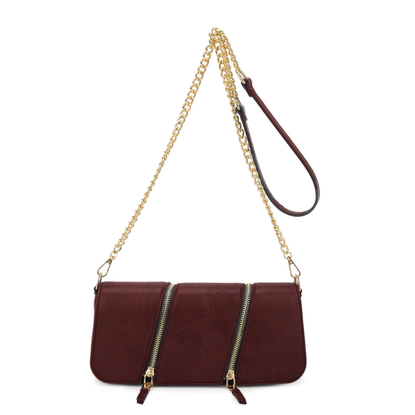 Beatrice Double Zipper Convertible Crossbody Bag