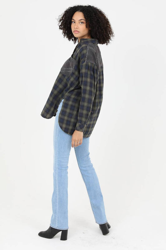 PLAID OVERSIZED SHIRT