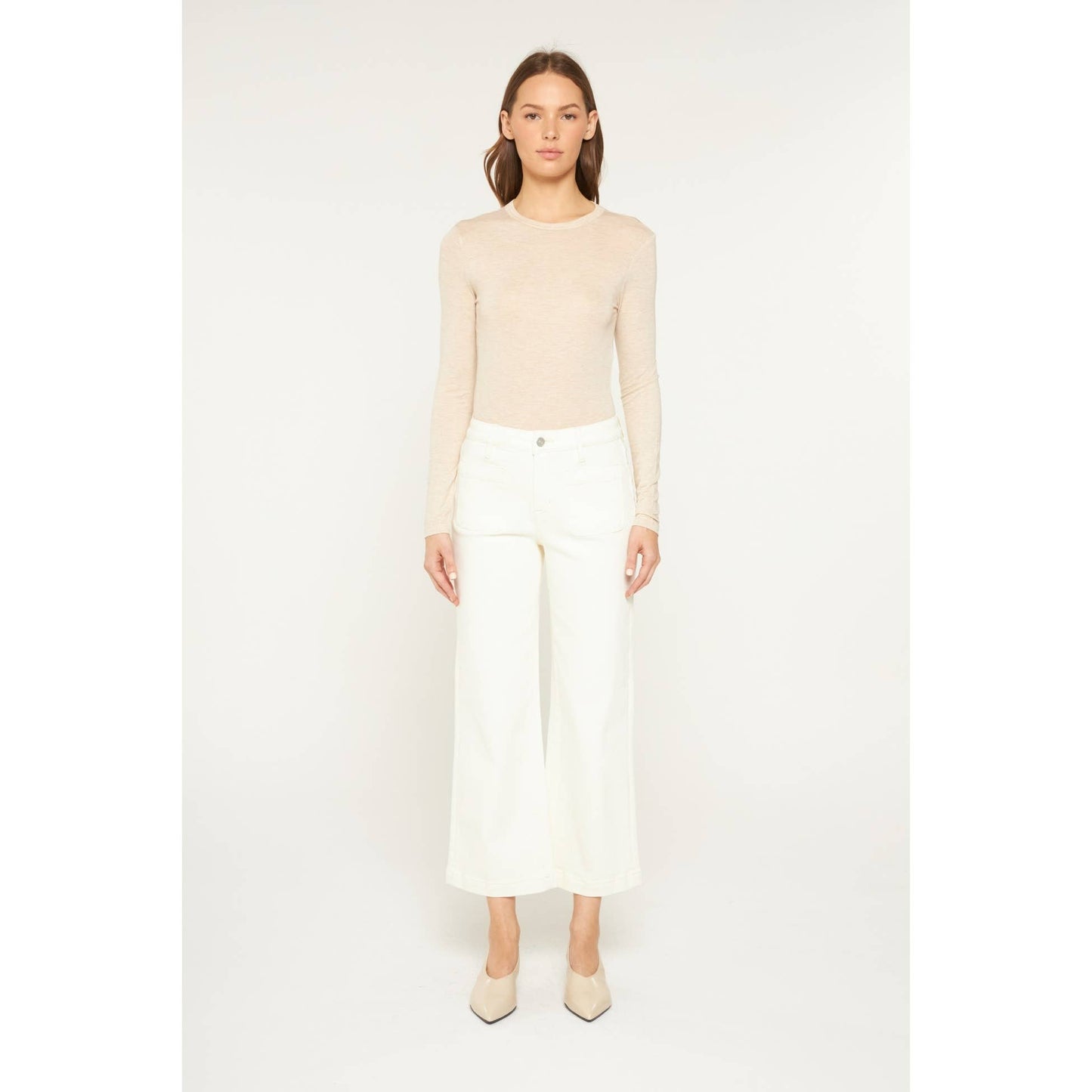 HIGH RISE CROPPED WIDE LEG