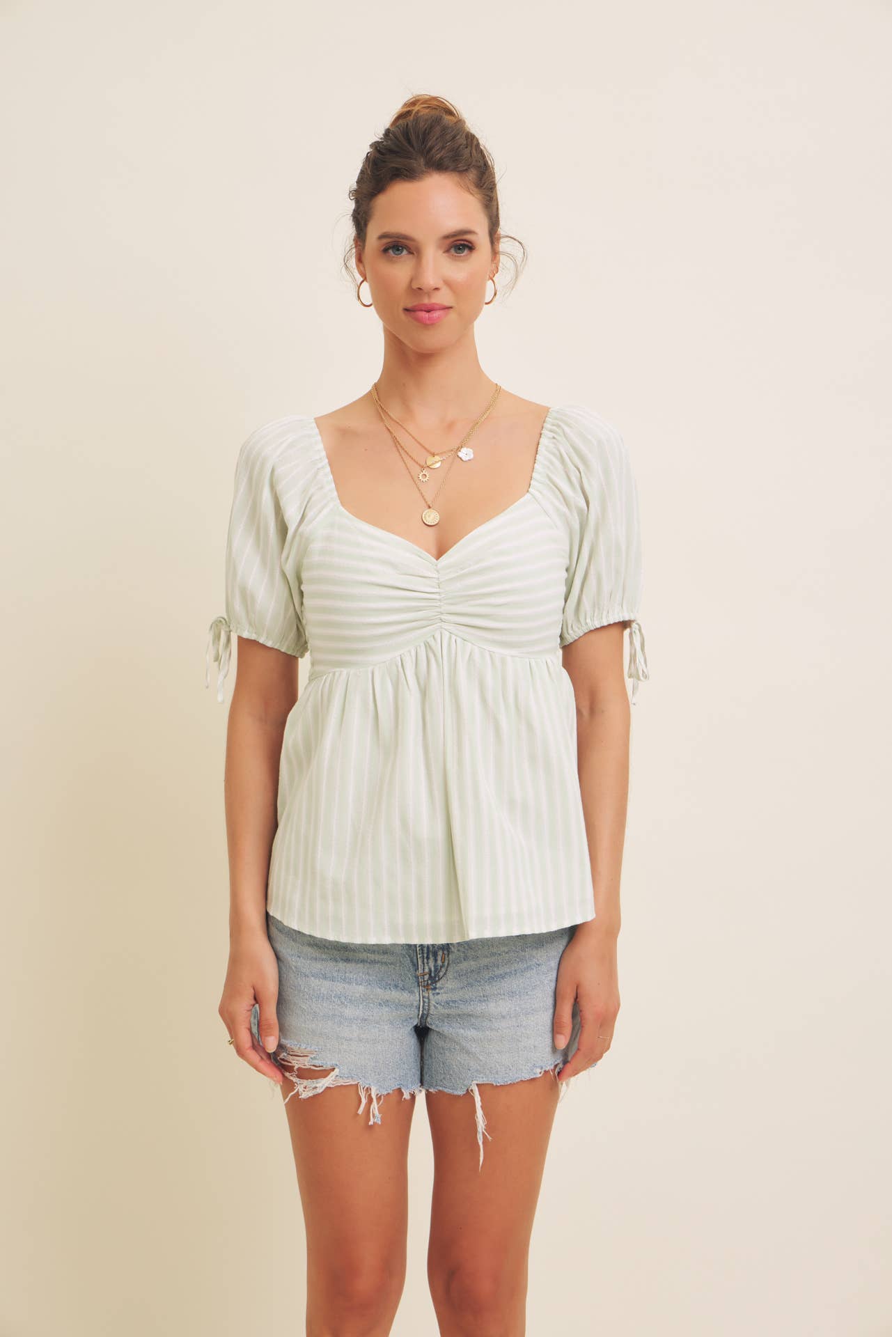 MADE FOR SUNSHINE BABYDOLL TOP
