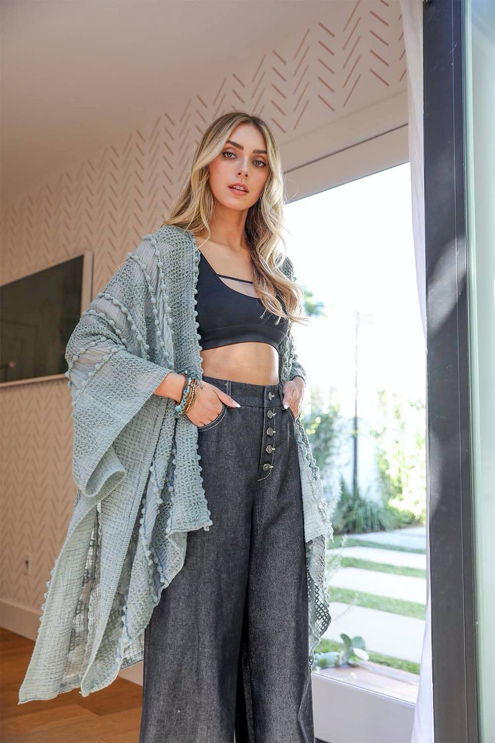 Boho Zig Zag Pattern Kimono ✨ – Lightweight & Versatile