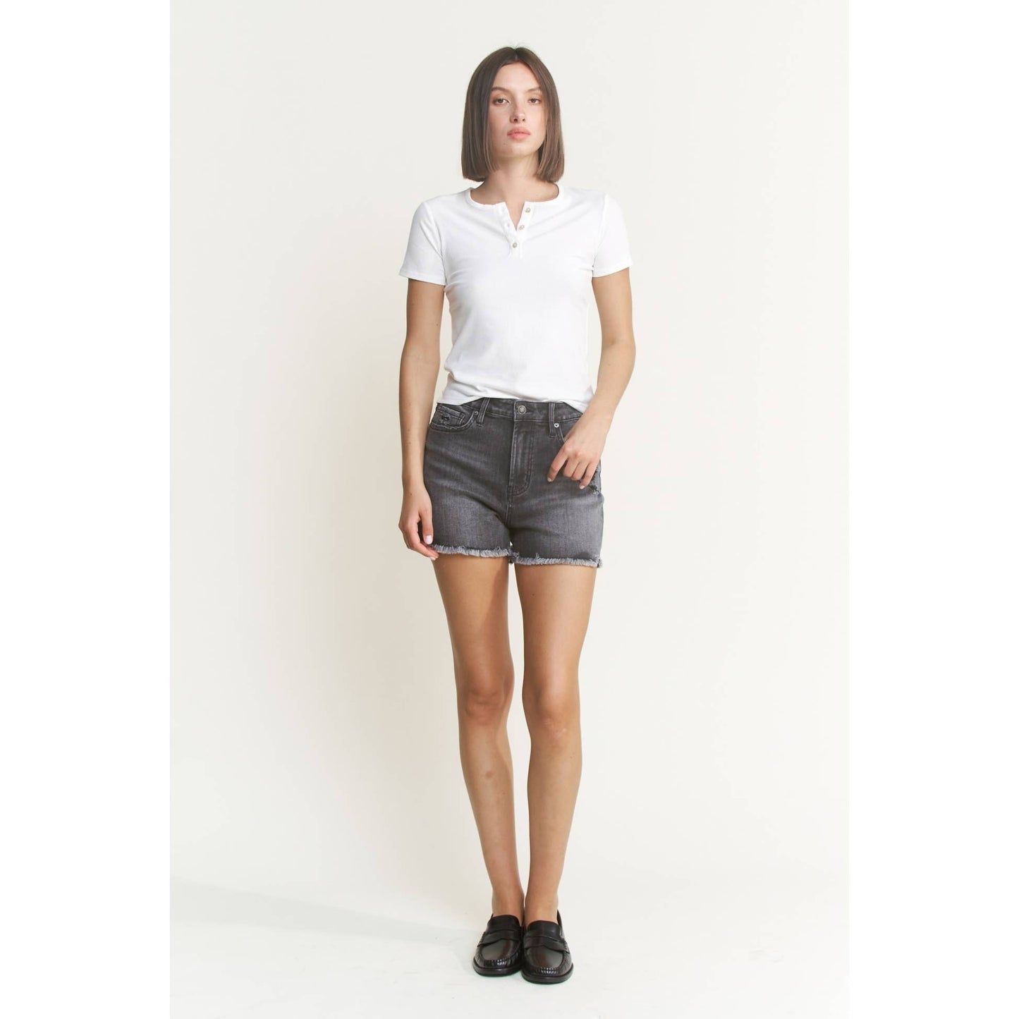 SUPER HIGH DISTRESSED SHORTS