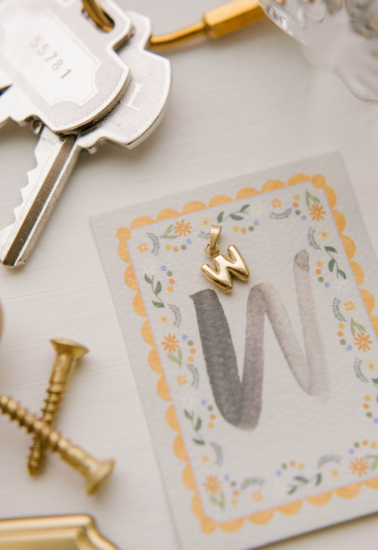 W - Letter Charm