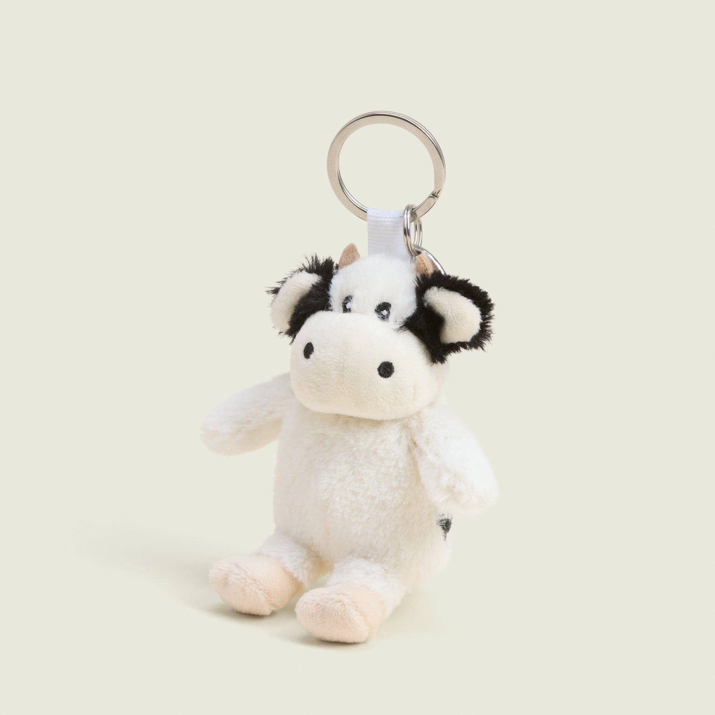 Black & White Cow Keyring