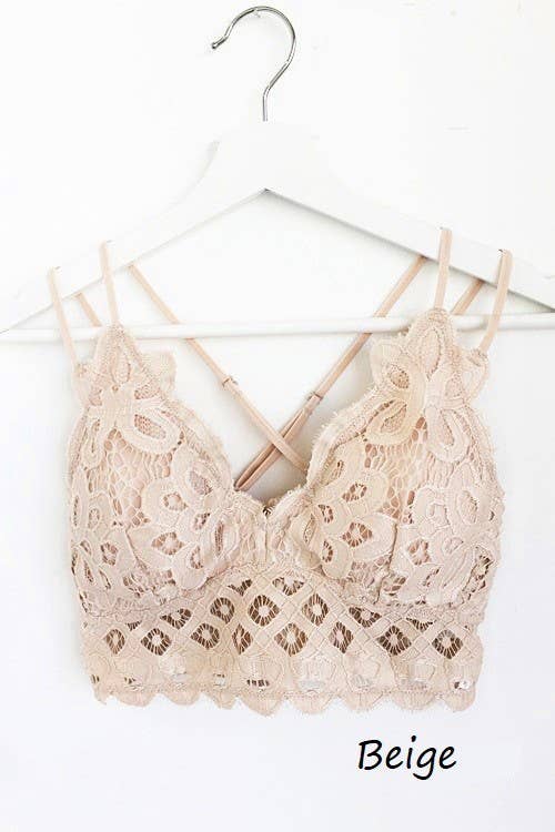 Scalloped Lace Bralette