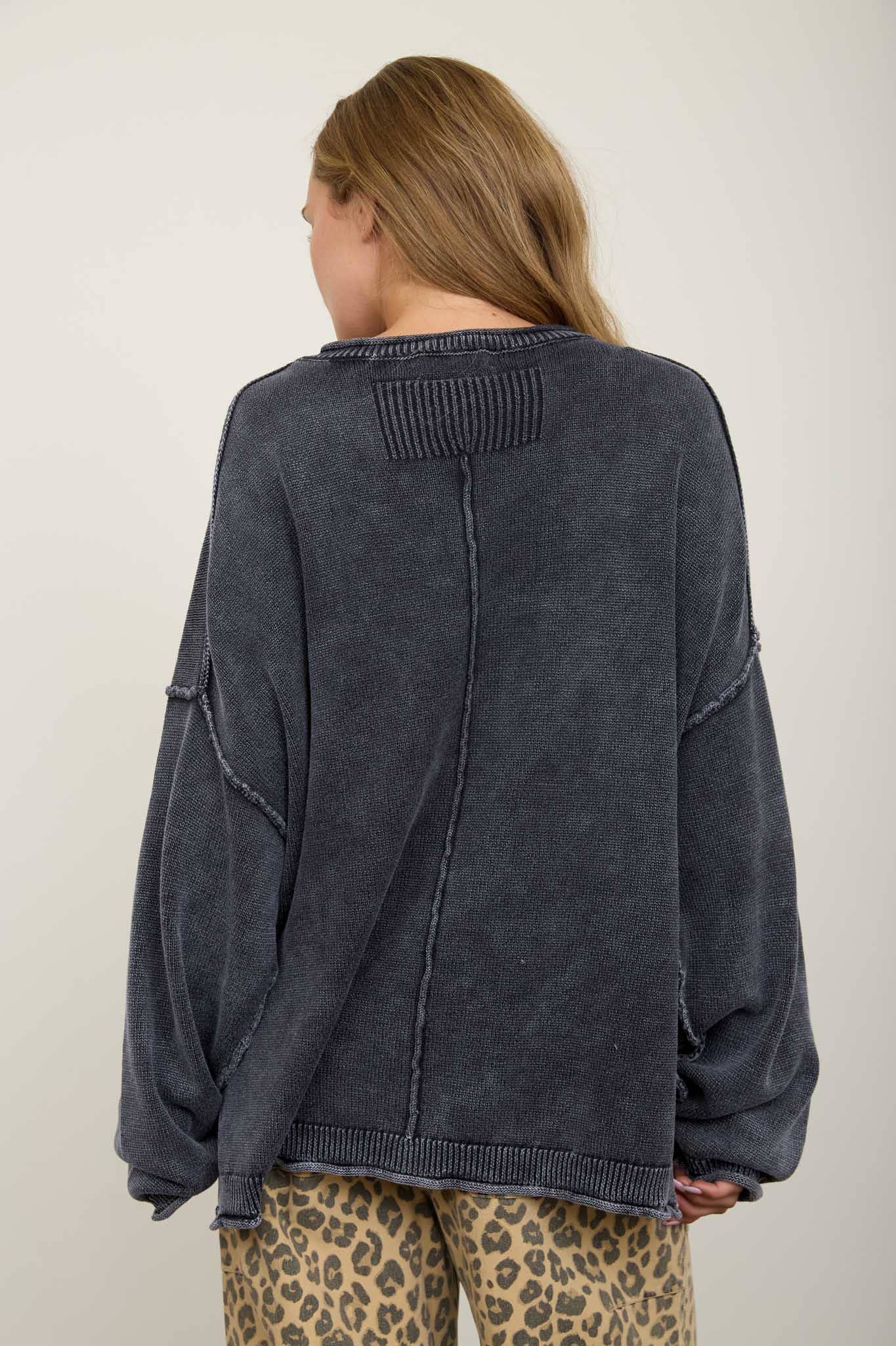 RAW CREW NECK SWEATER