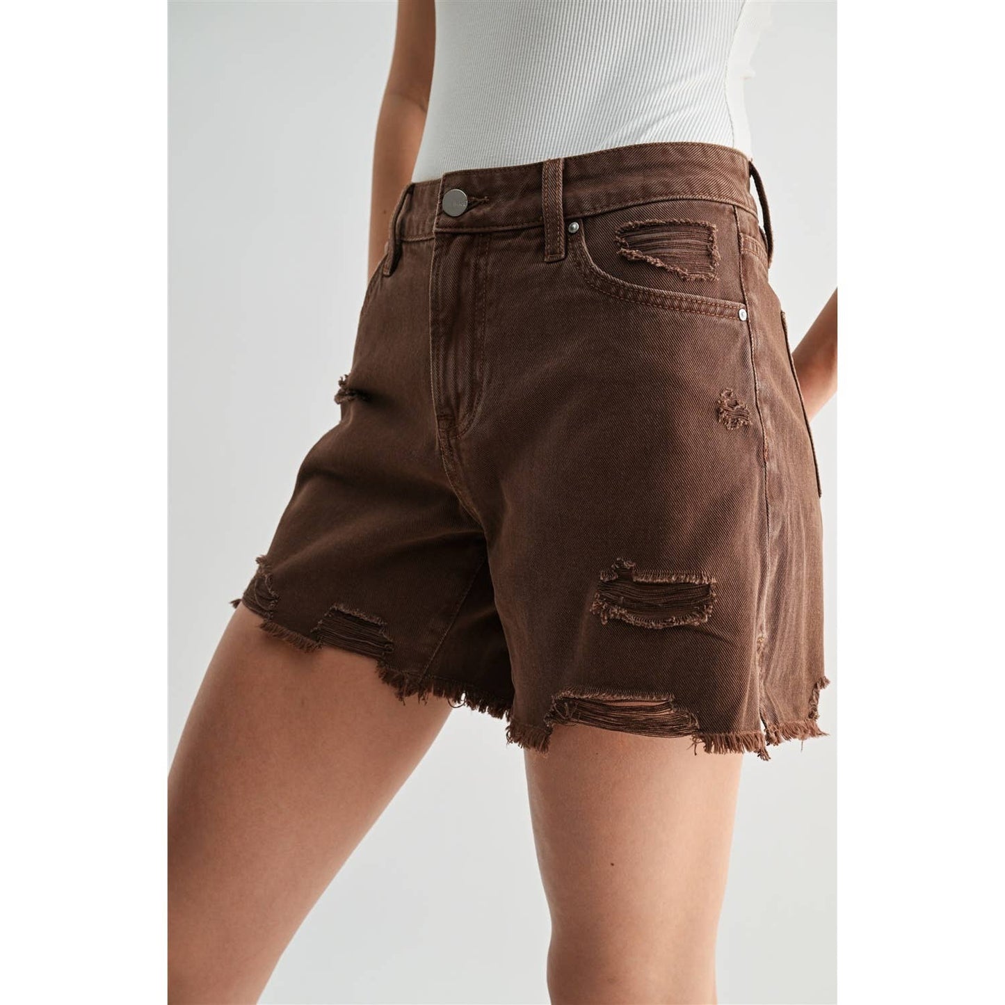 RIGID BOYFRIEND MIDI SHORTS