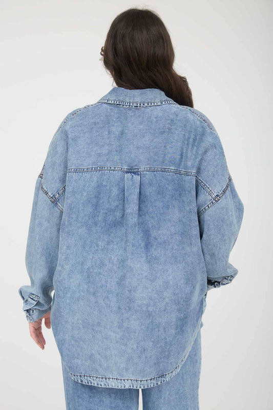 PLUS CHAMBRAY BUTTON DOWN