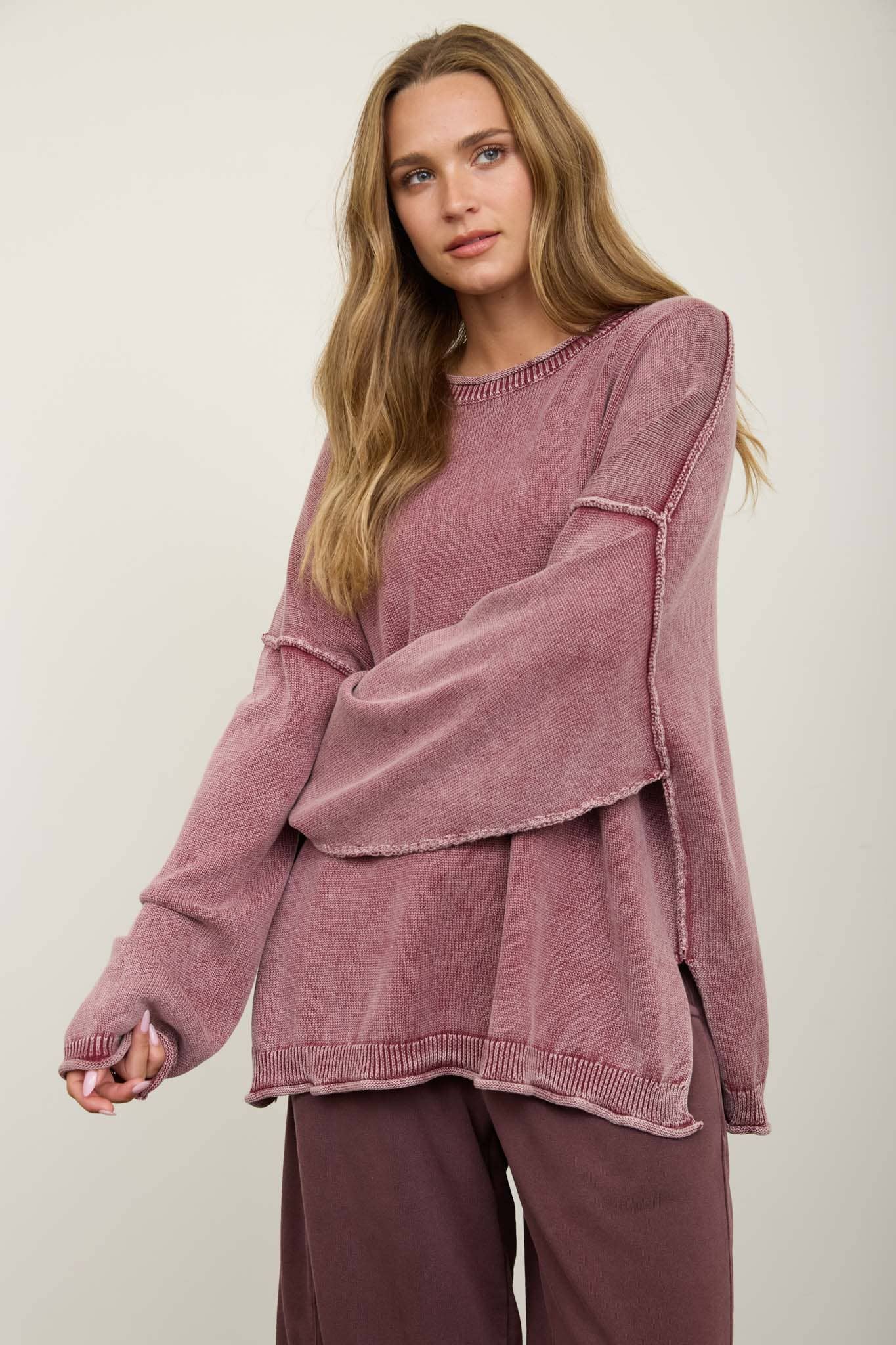 RAW CREW NECK SWEATER