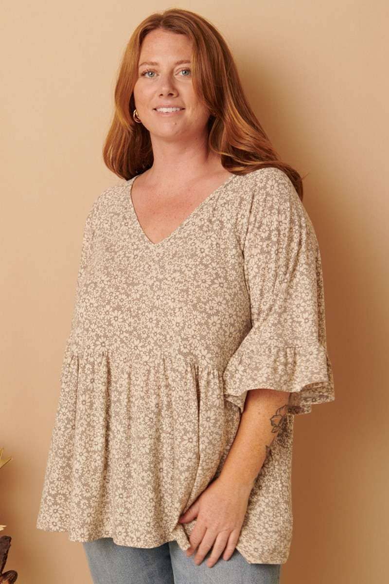 FLOWER RUFFLE BABYDOLL