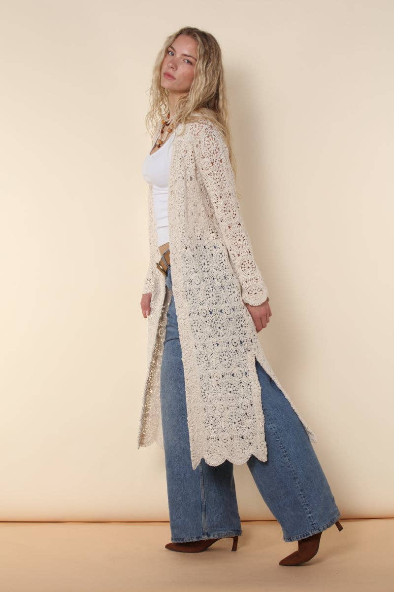 Crochet Knitted Duster