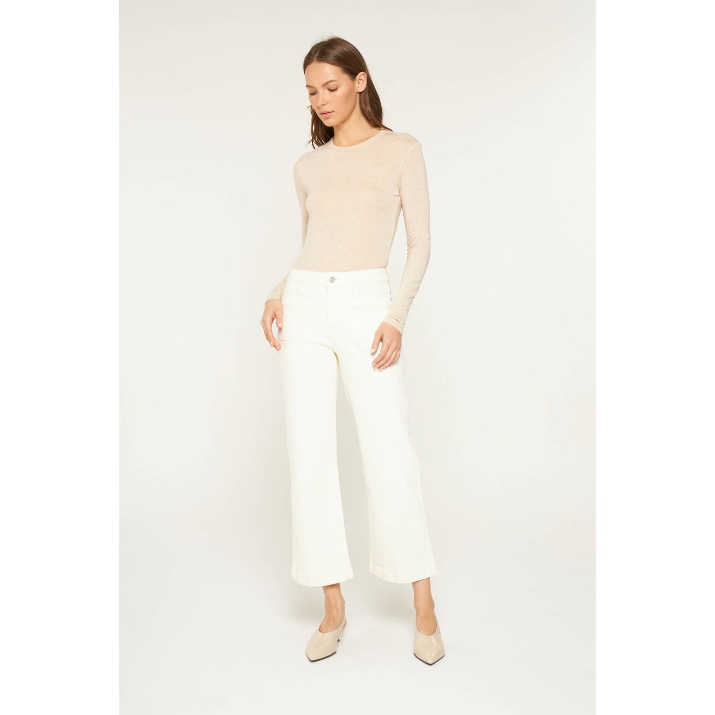 HIGH RISE CROPPED WIDE LEG