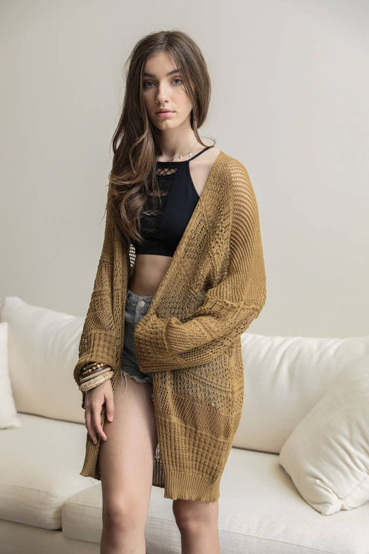 Relaxed Fit All-Season Knit Cardigan
