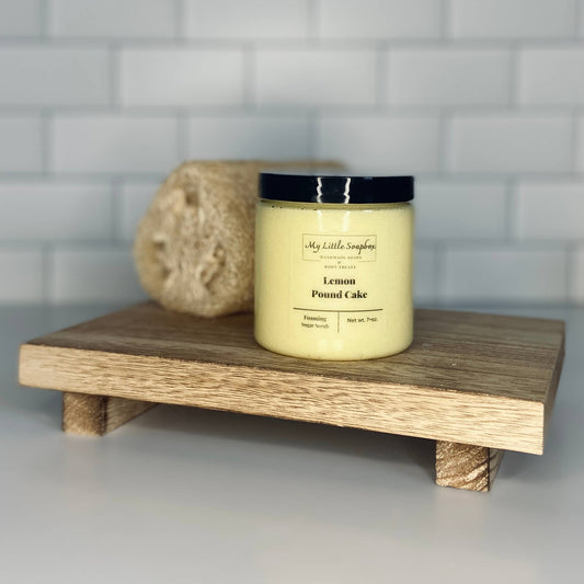 8oz Lemon Pound Cake Foaming Sugar Scrub