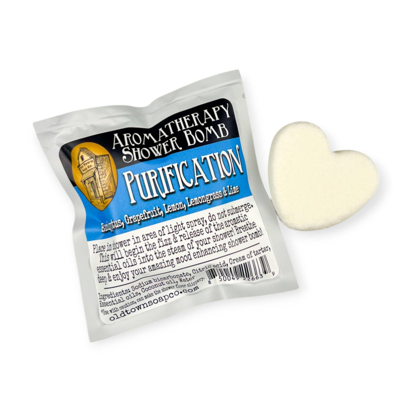 Shower Bombs/Steamer Singles -Avail in 12 Blends #1 Seller: OTSC Branded / Silver / Headache & Sinus