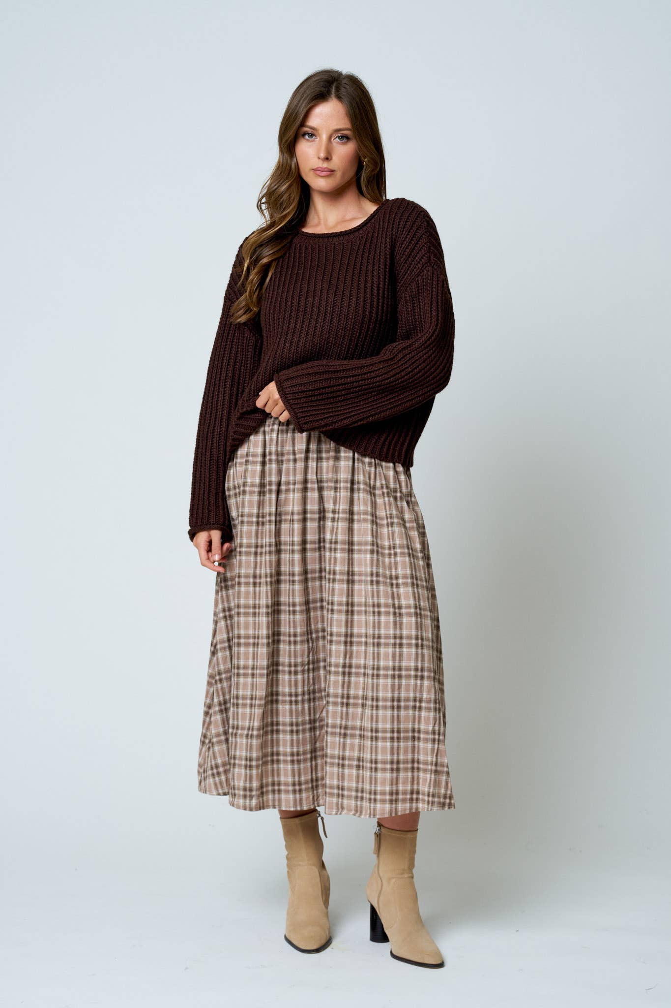 RAW EDGE KNIT SWEATER
