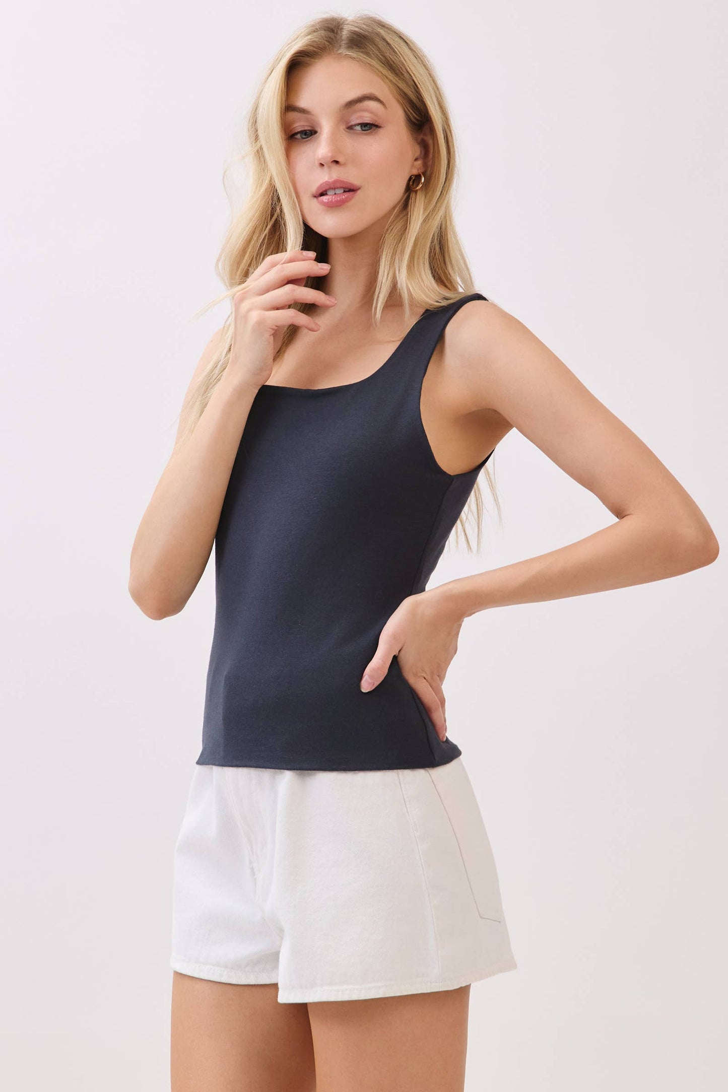 Double Layer Cotton Span Top
