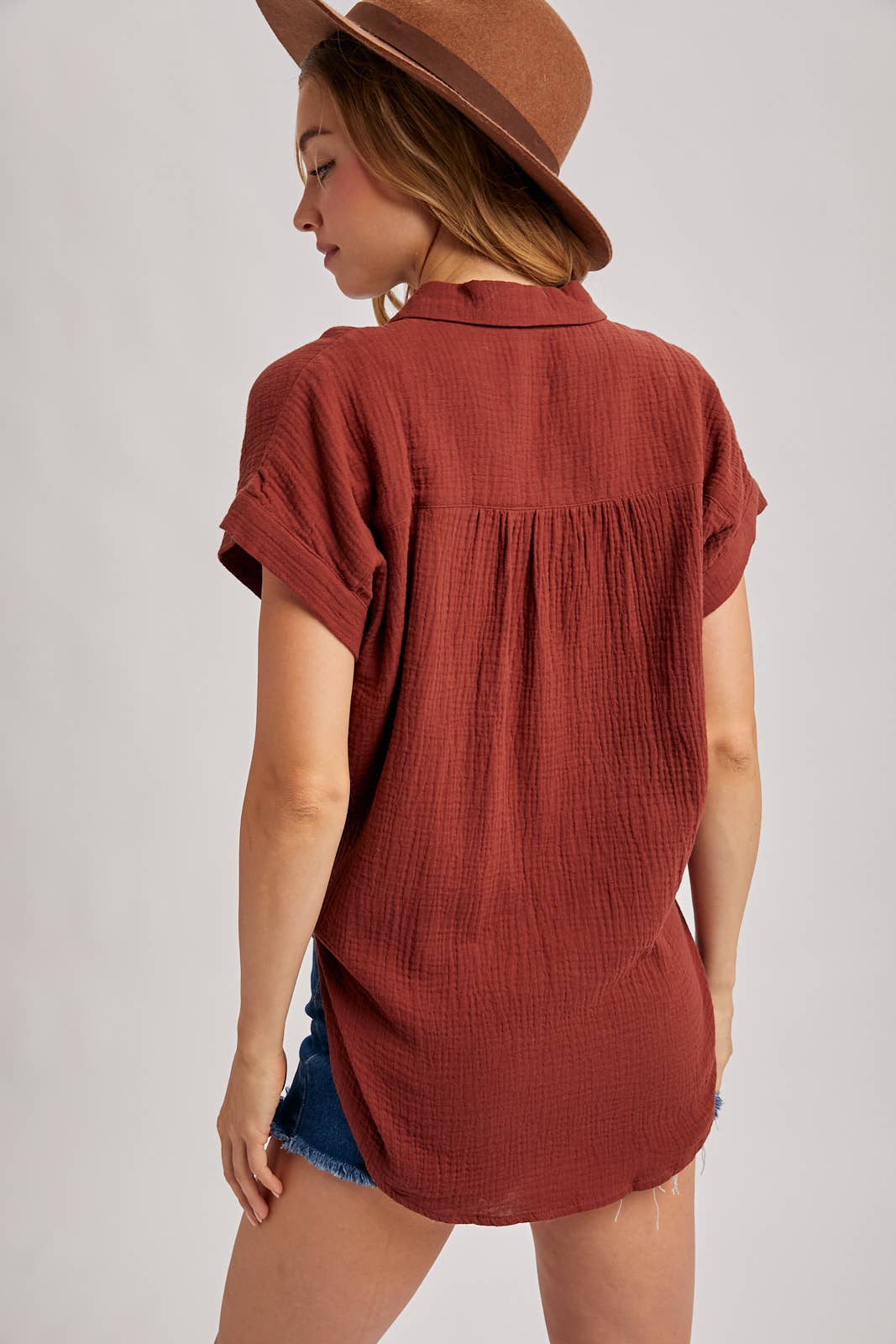BUTTON UP COTTON SHIRT