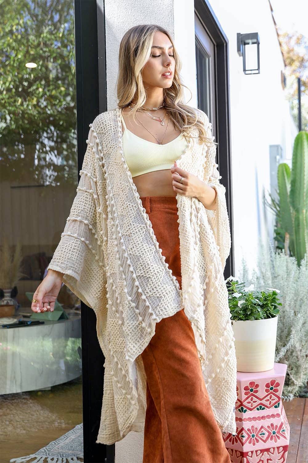 Boho Zig Zag Pattern Kimono ✨ – Lightweight & Versatile