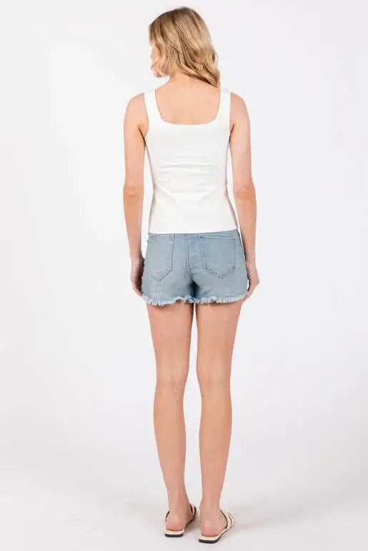 Double Layer Cotton Span Top